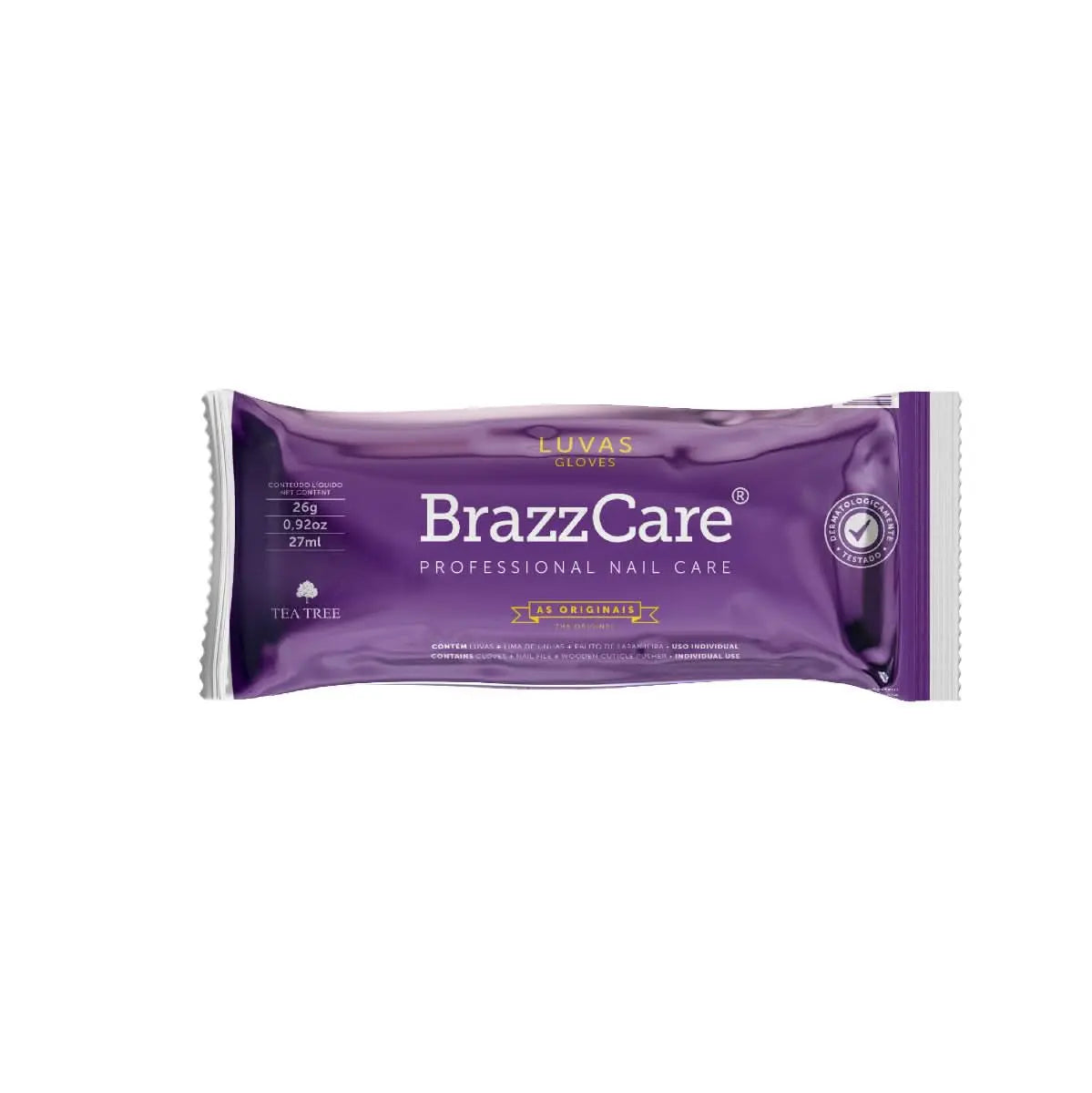 Carton 90 sachets BrazzCare BalbCare Gant Manucure Brésilienne inclus 1 Lime et Bâtonnet OCIBEL
