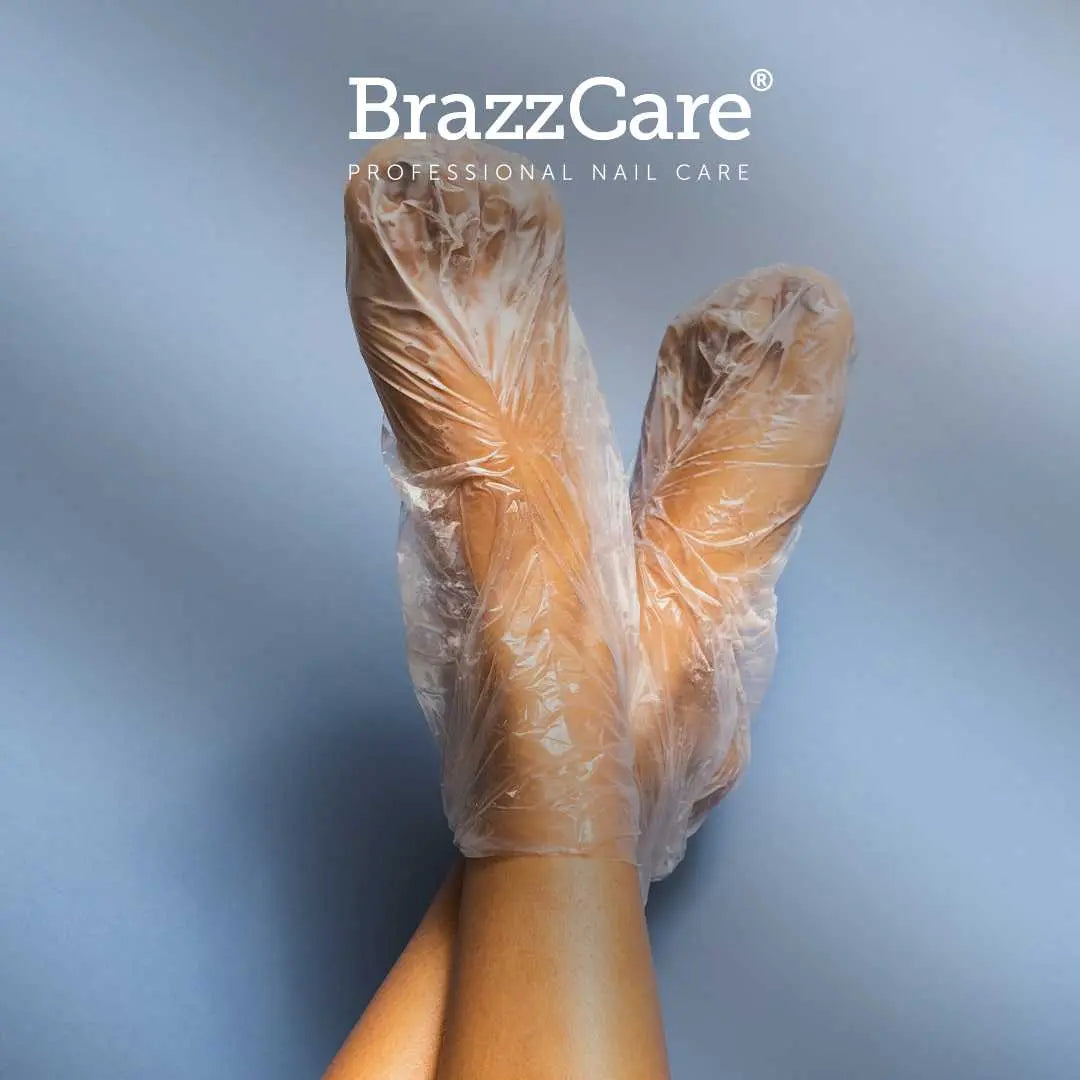 Carton 90 sachets BrazzCare BalbCare Socks Chaussette Pédicure Brésilienne inclus 1 Lime et Bâtonnet OCIBEL