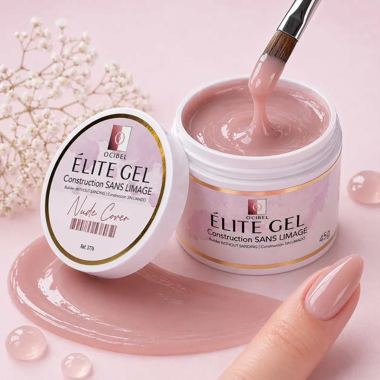 Élite - Gel Construction SANS LIMAGE 45g - Nude Cover