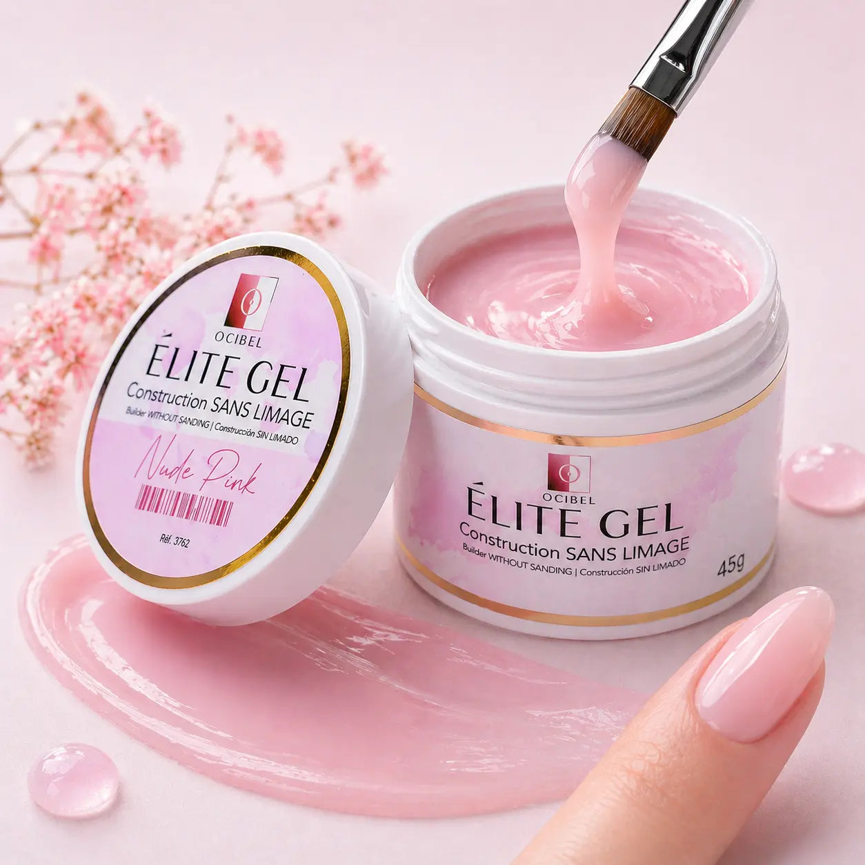 Élite - Gel Construction SANS LIMAGE 45g - Nude Pink