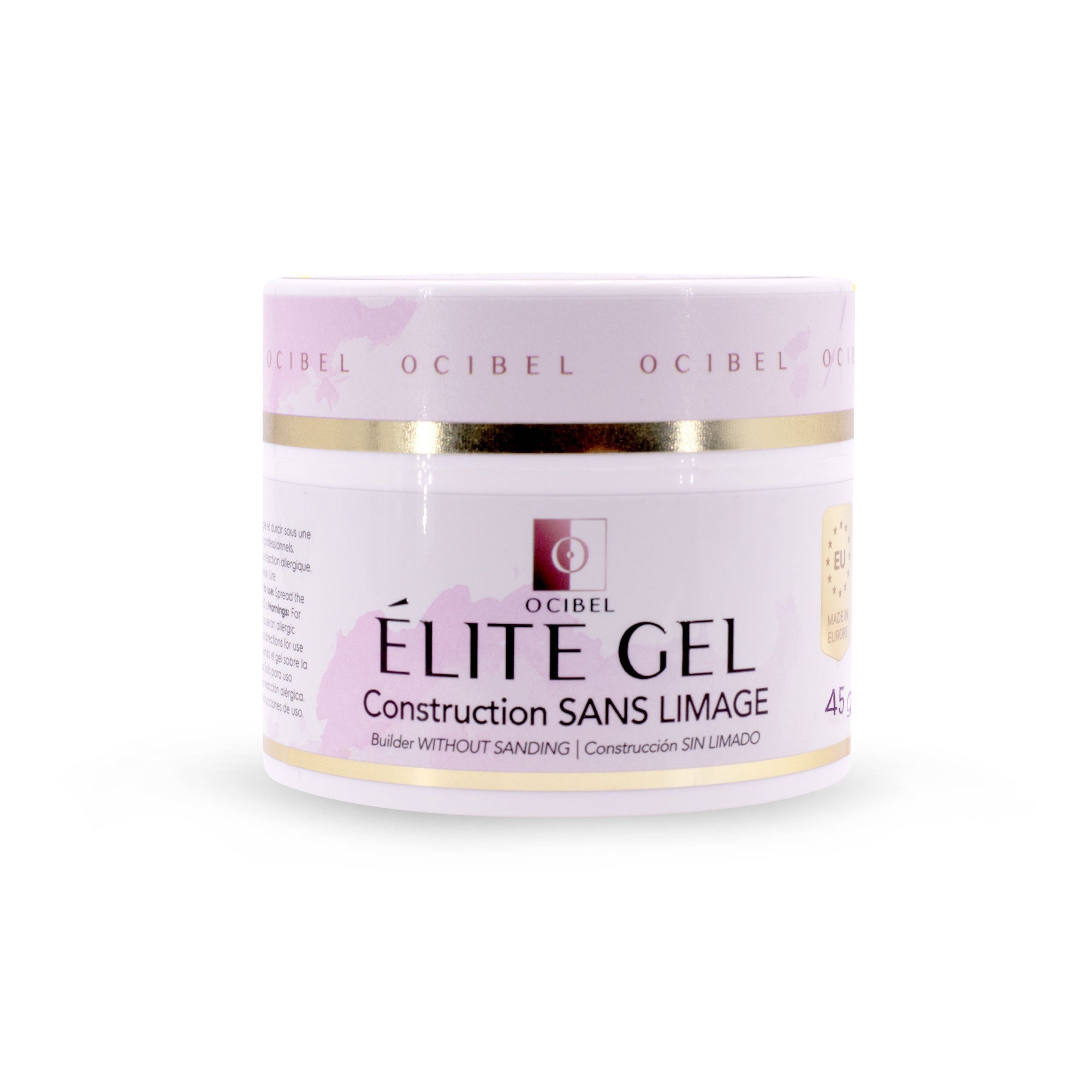 Élite Gel Construction SANS LIMAGE 45g - SANS TPO & HEMA - Milky OCIBEL