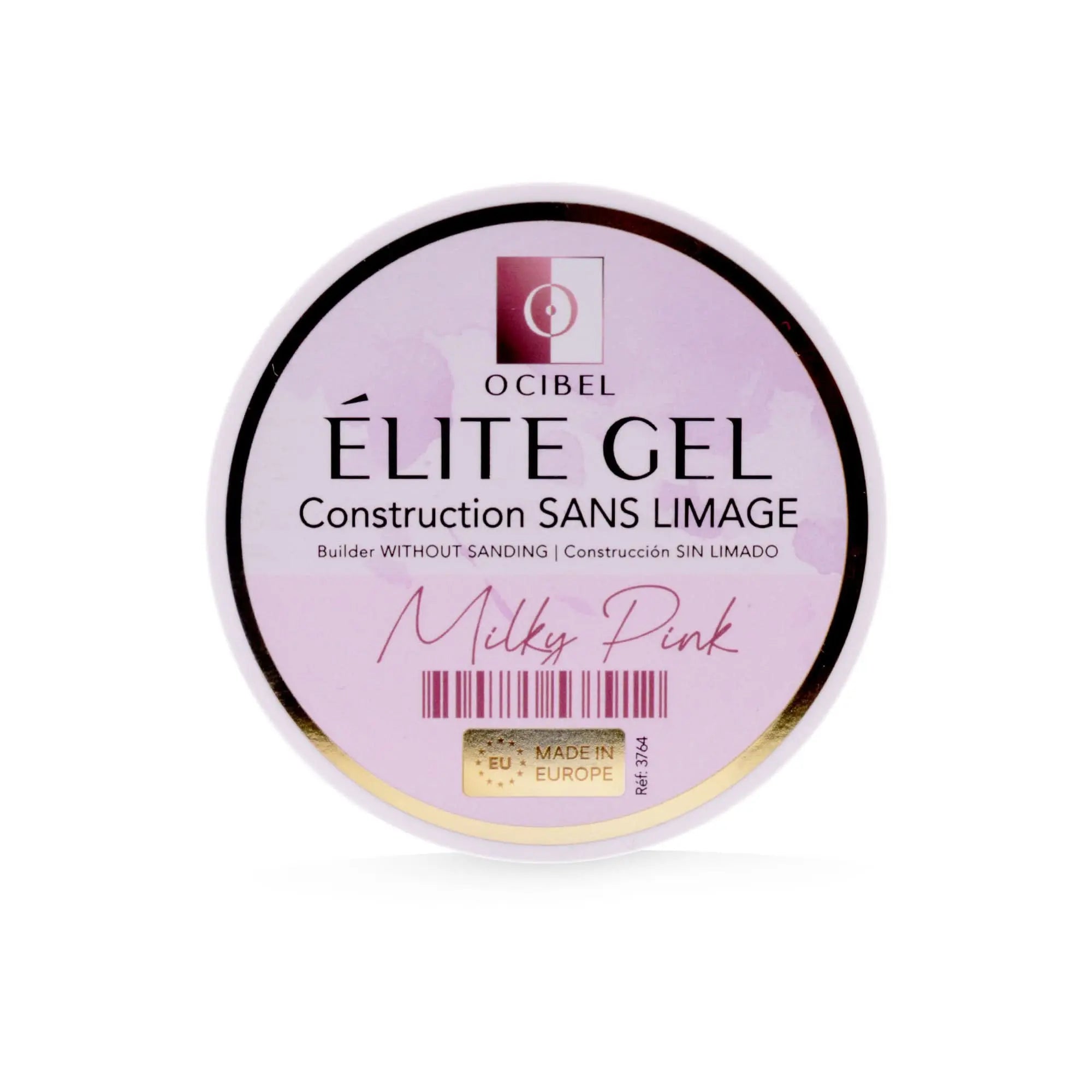 Élite Gel Construction SANS LIMAGE 45g - SANS TPO & HEMA - Milky Pink OCIBEL
