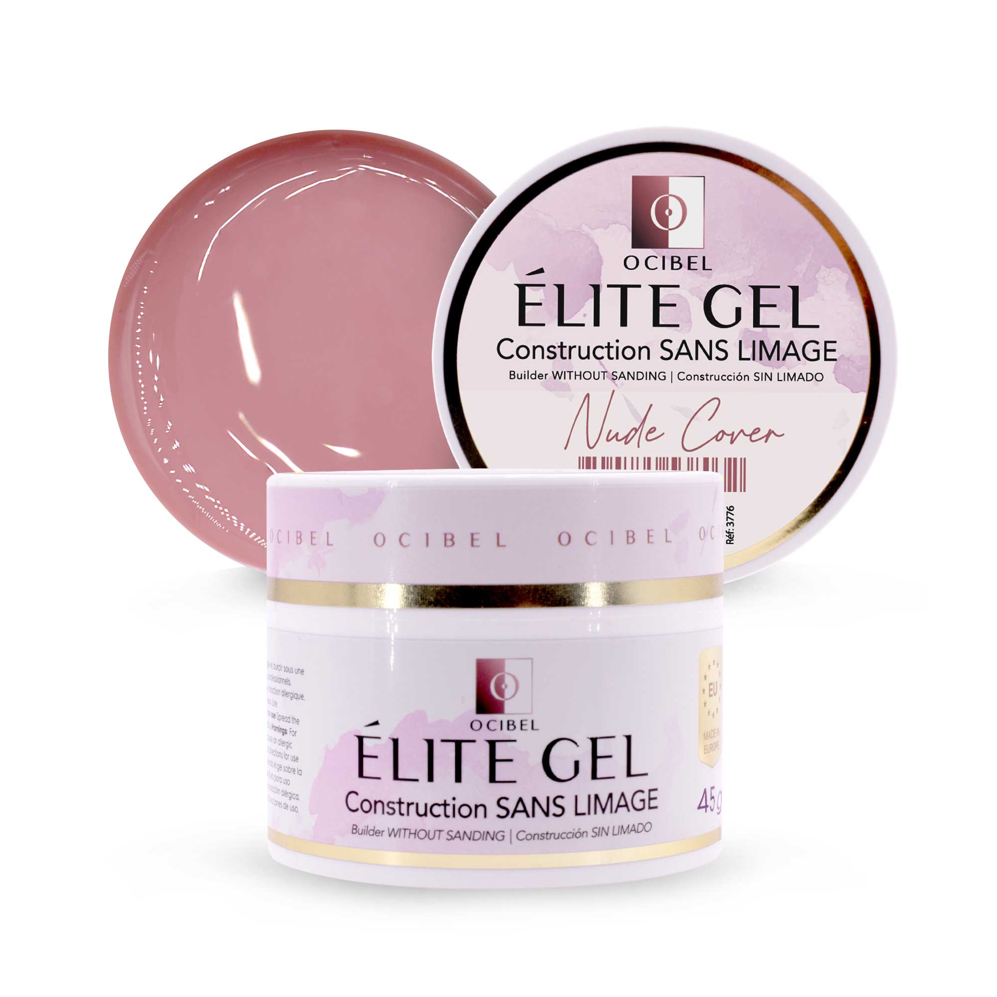 Élite Gel Construction SANS LIMAGE 45g - SANS TPO & HEMA - Nude Cover OCIBEL