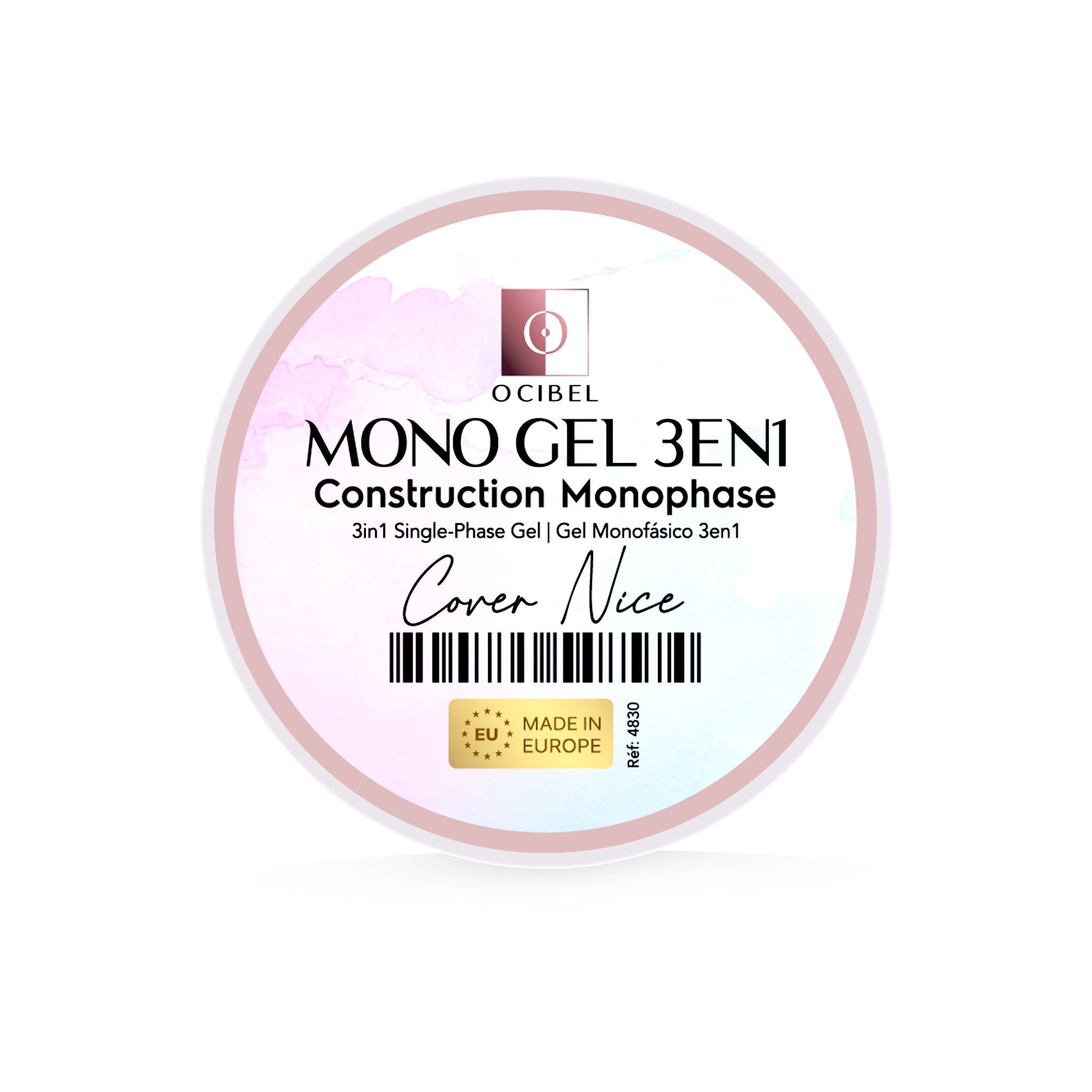 Gel Monophase 3en1 50g - Sans TPO - Sans HEMA - Cover Nice OCIBEL