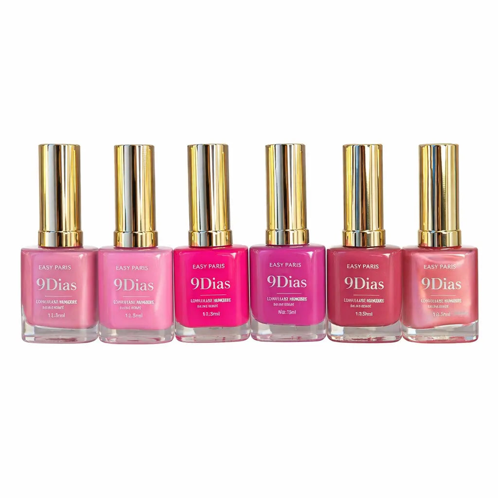 Lot de 6 Vernis à Ongles Couleurs Vives – Effet Brillant, Couleurs Tendance Fluo & Néon, Séchage à l’Air, Tenue jusqu’à 9 Jours, 13ml