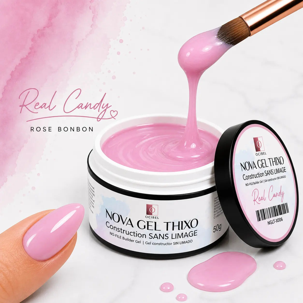 Gel de Construction Sans Limage NOVA GEL THIXO 50g – Real Candy