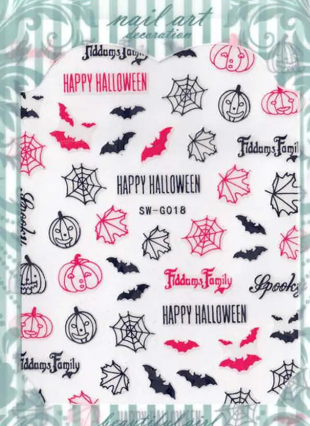 Planche Stickers Autocollant Halloween OCIBEL