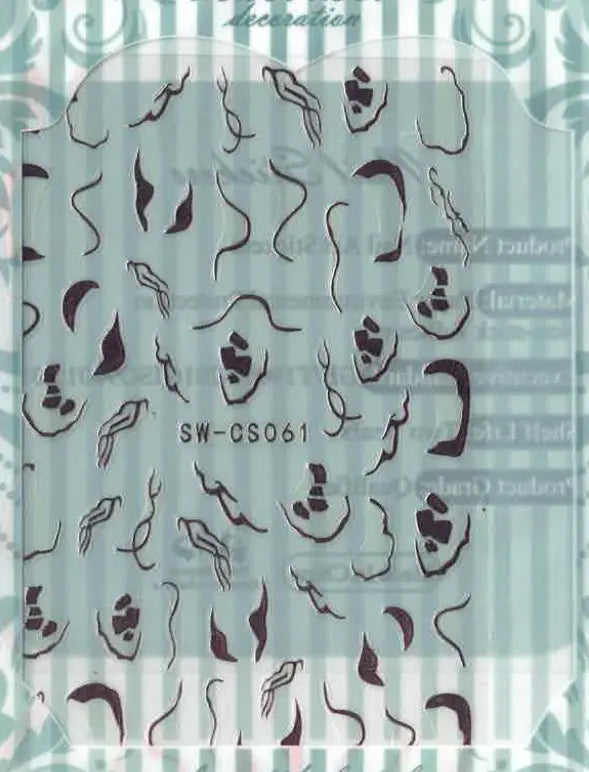 Planche Stickers Autocollant Motif OCIBEL