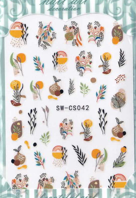 Planche Stickers Autocollant Plante OCIBEL