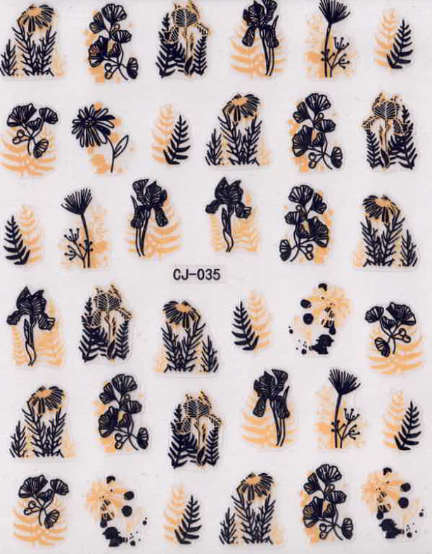 Planche Stickers Autocollant Plante OCIBEL