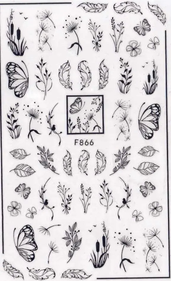 Planche Stickers Autocollant Plante OCIBEL