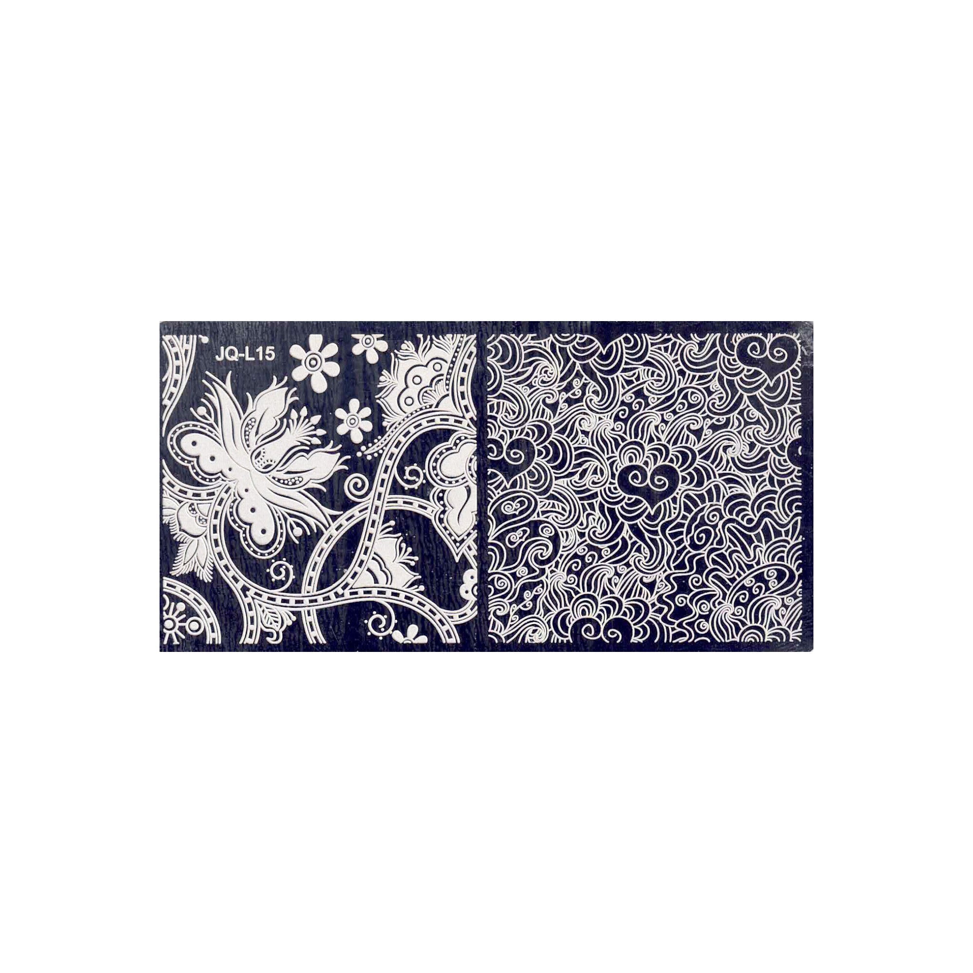 Plaque de Stamping pour Ongles Thème : Motif OCIBEL