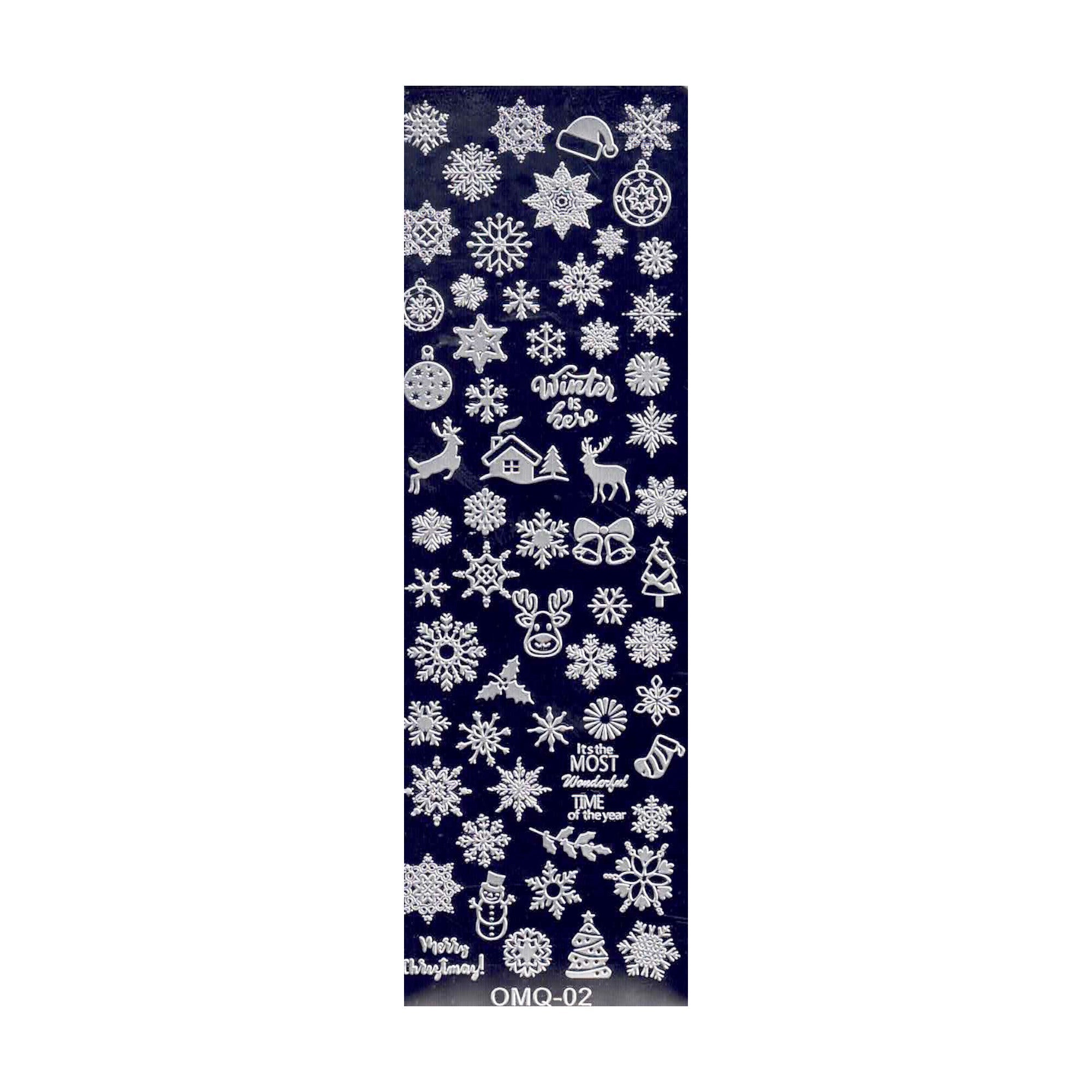 Plaque de Stamping pour Ongles Thème : Noël OCIBEL