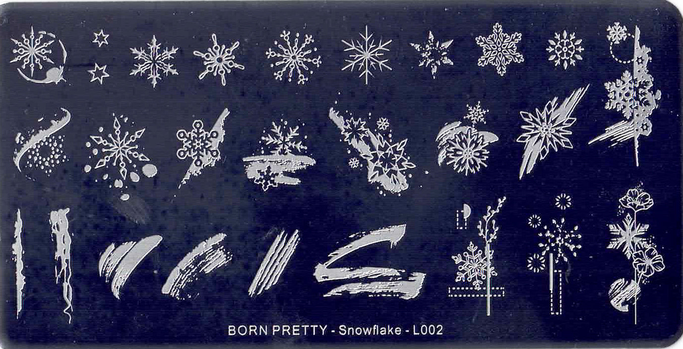 Plaque de Stamping pour Ongles Thème : Noël OCIBEL