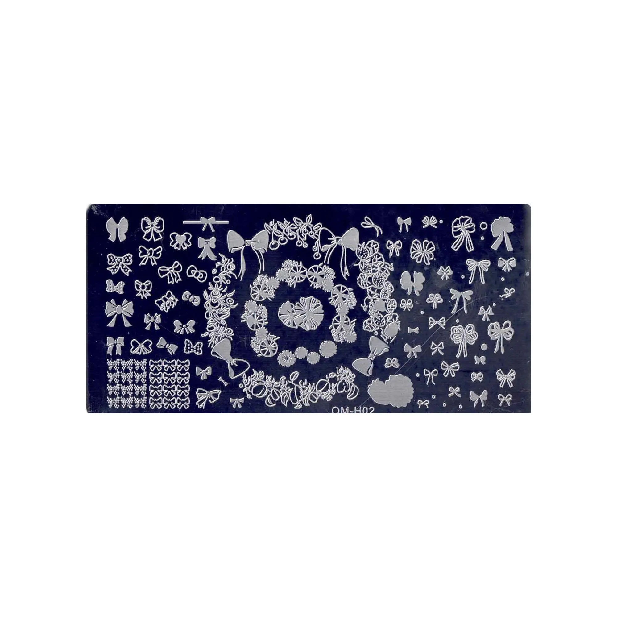 Plaque de Stamping pour Ongles Thème : Nœud OCIBEL