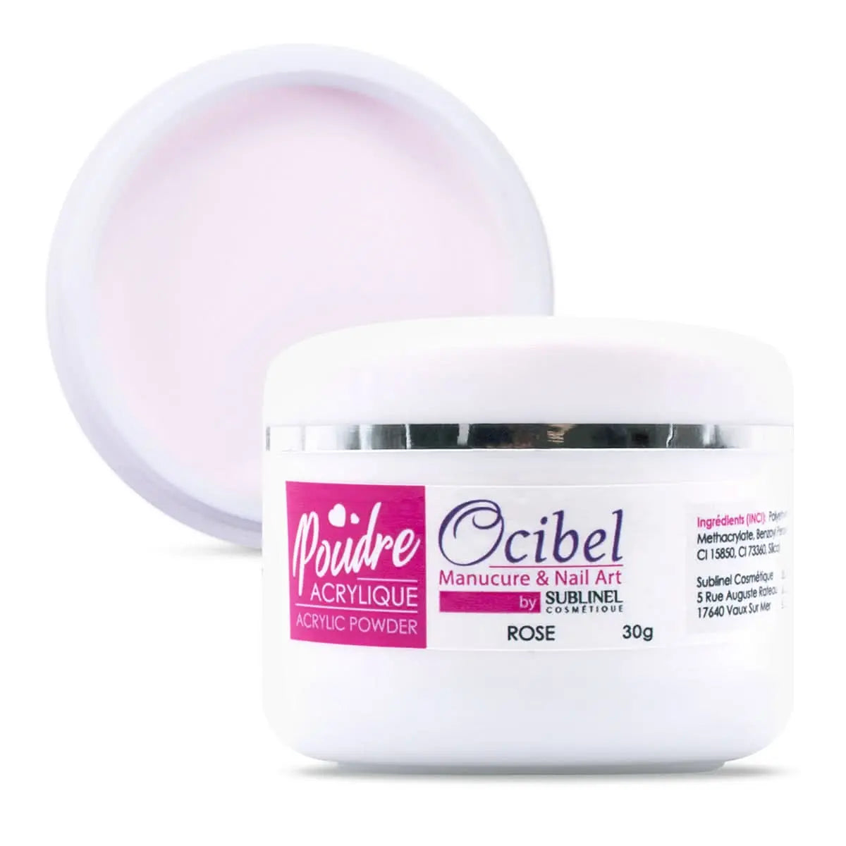 Poudre Acrylique Rosé - 30 g OCIBEL