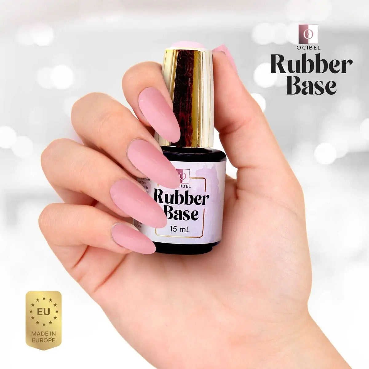 Rubber Base - Gummy Base UV / LED Nude 01 Sans HEMA / DI-HEMA - 15 ml OCIBEL