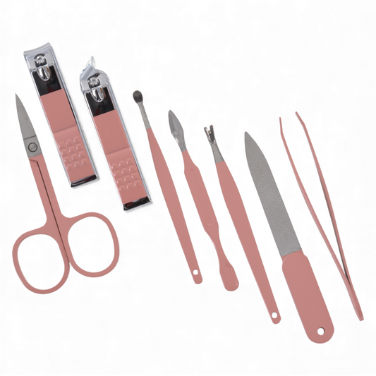 Set manucure rose élégant – 8 pièces essentielles OCIBEL