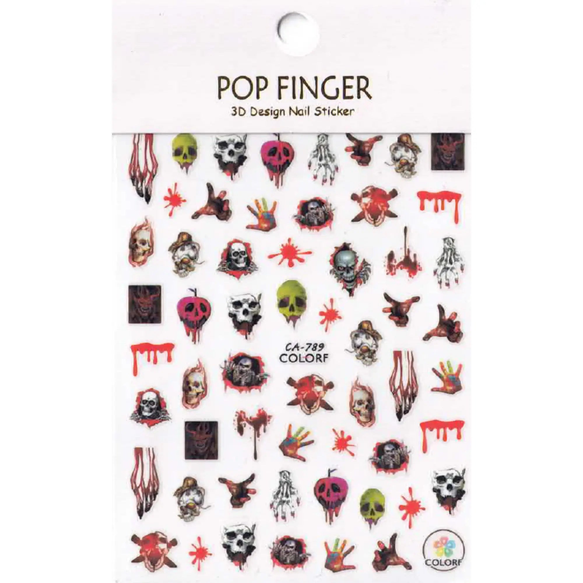 Stickers Halloween – Planches Effrayantes pour Nail Art 2 OCIBEL