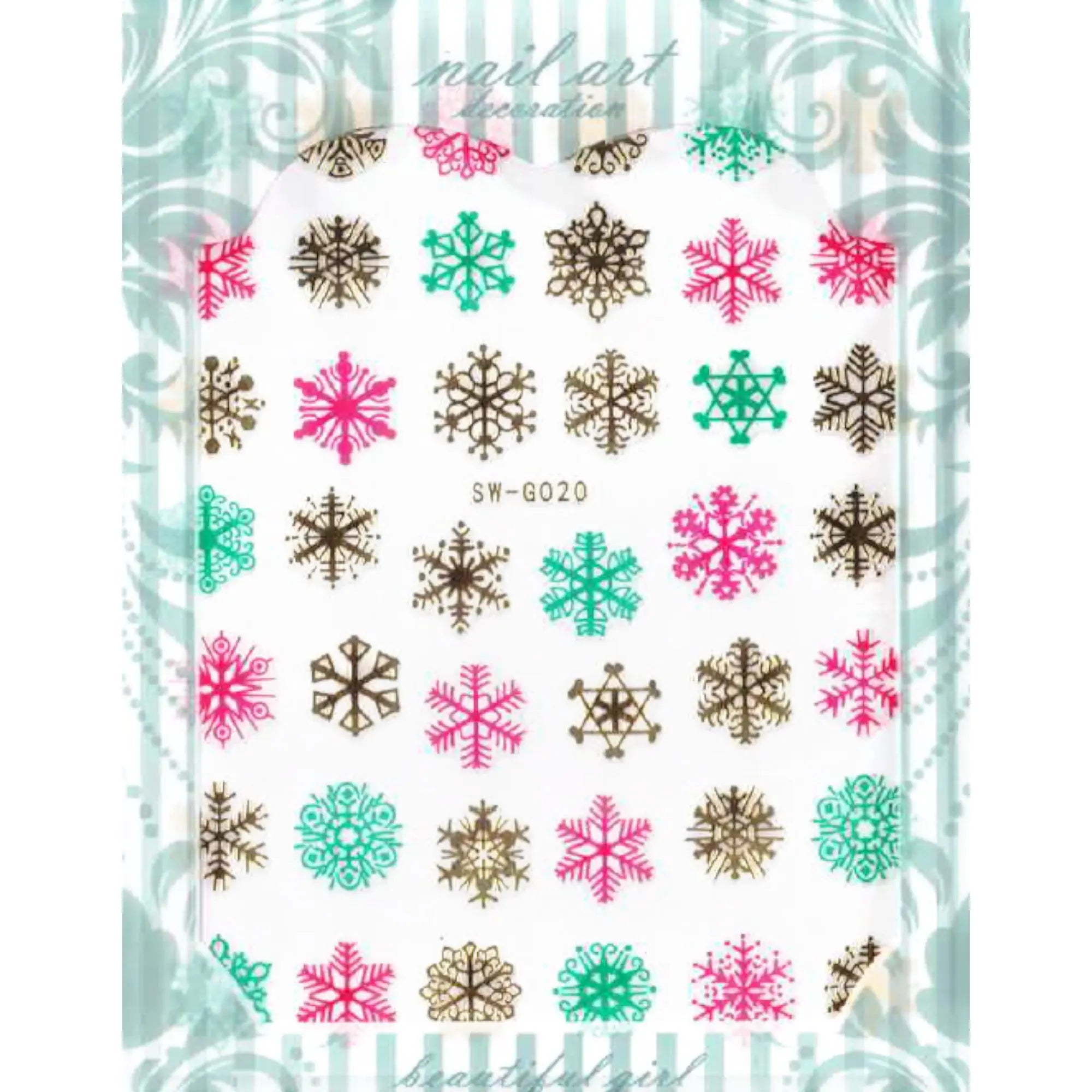 Stickers Noël – Planches Festives pour Nail Art 2 OCIBEL