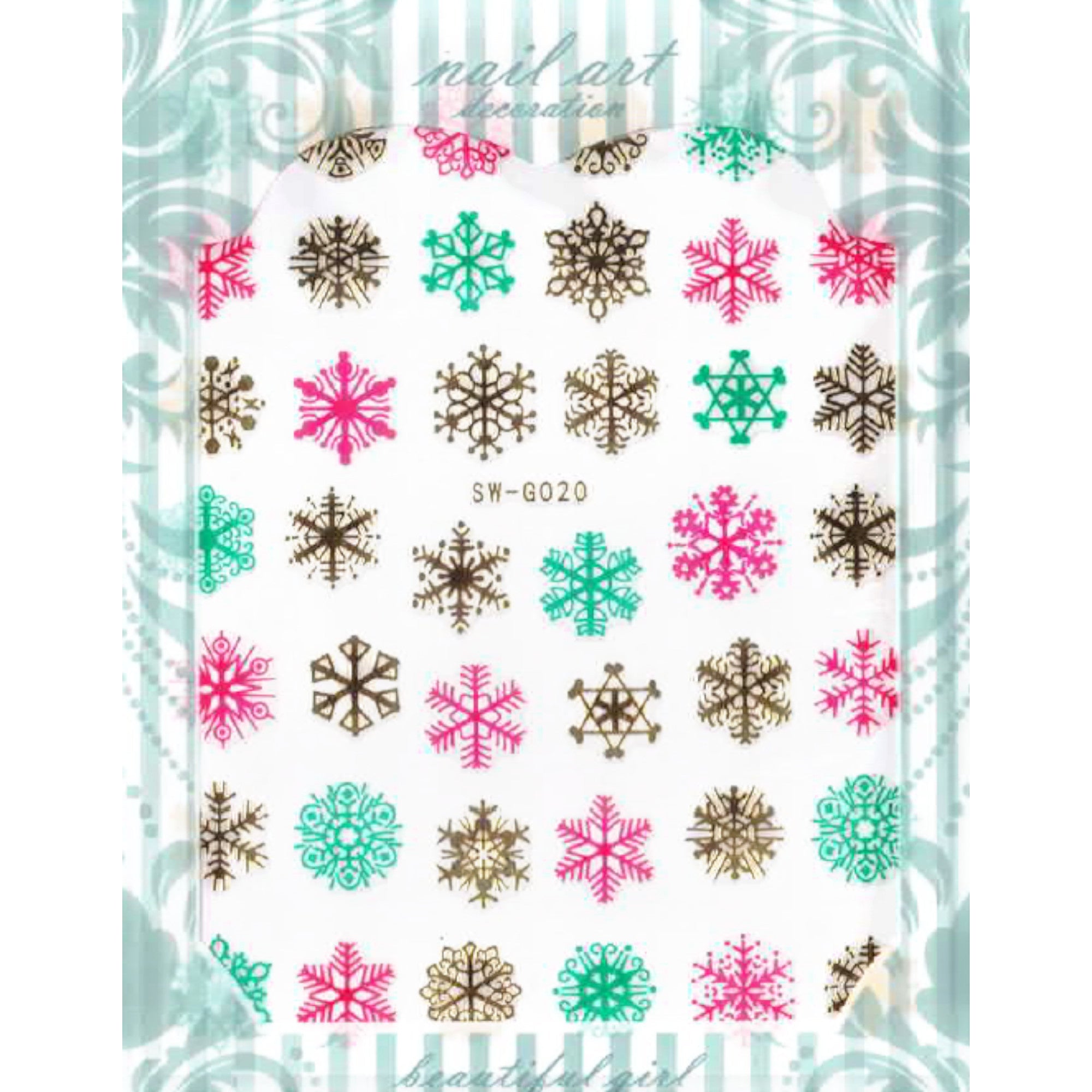 Stickers Noël – Planches Festives pour Nail Art 2 OCIBEL