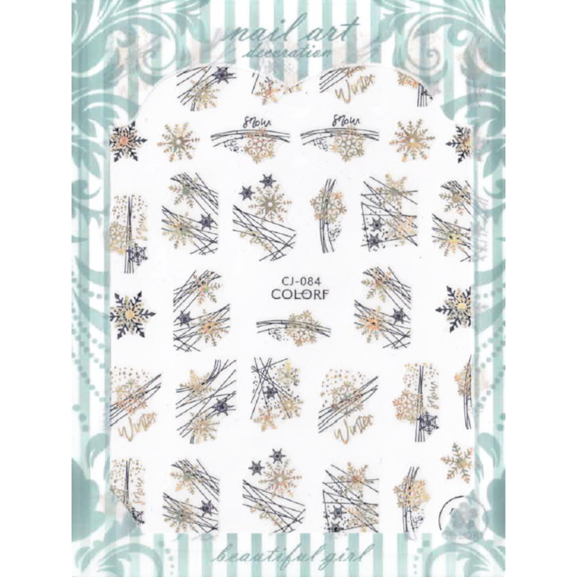 Stickers Noël – Planches Festives pour Nail Art 5 OCIBEL