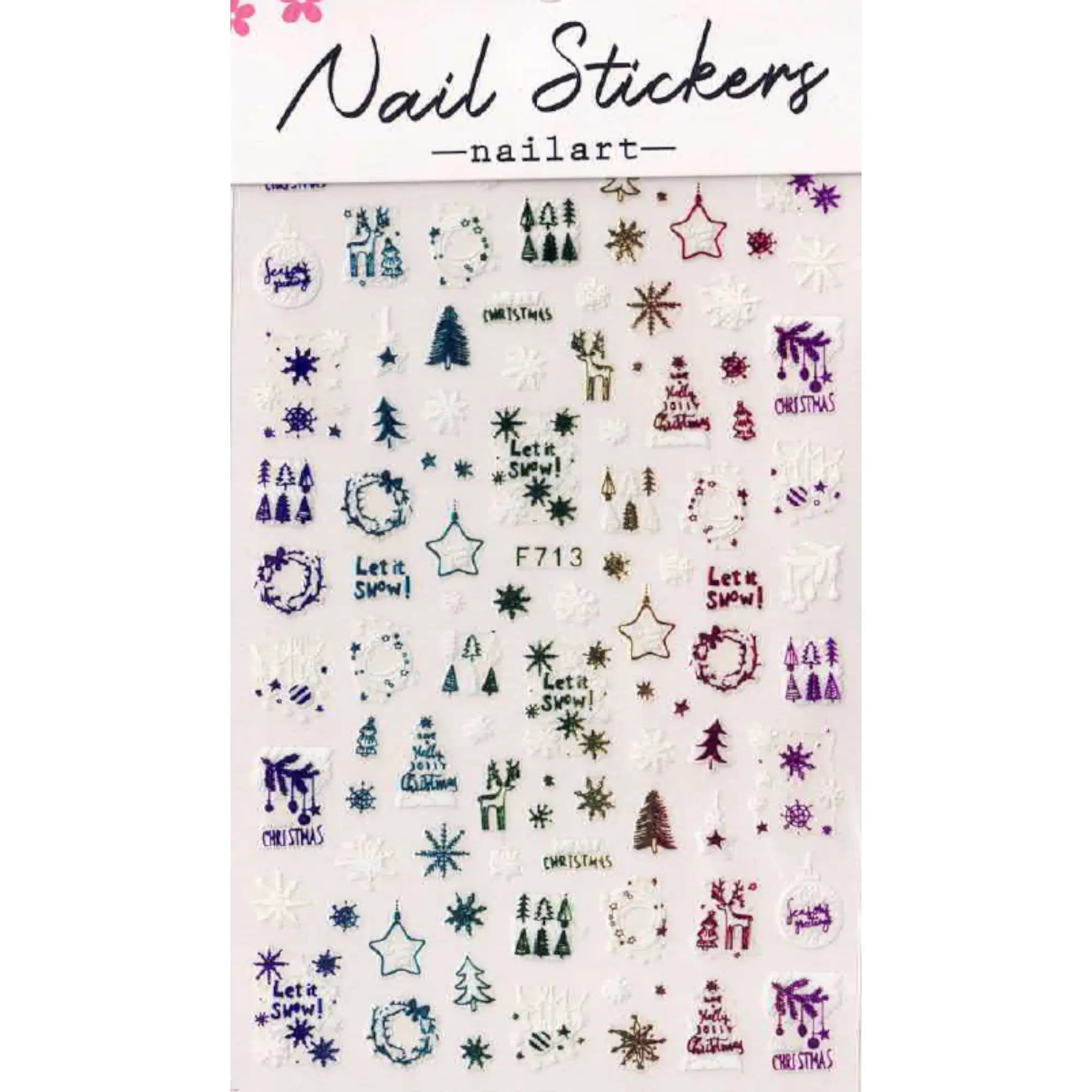 Stickers Noël – Planches Festives pour Nail Art 9 OCIBEL