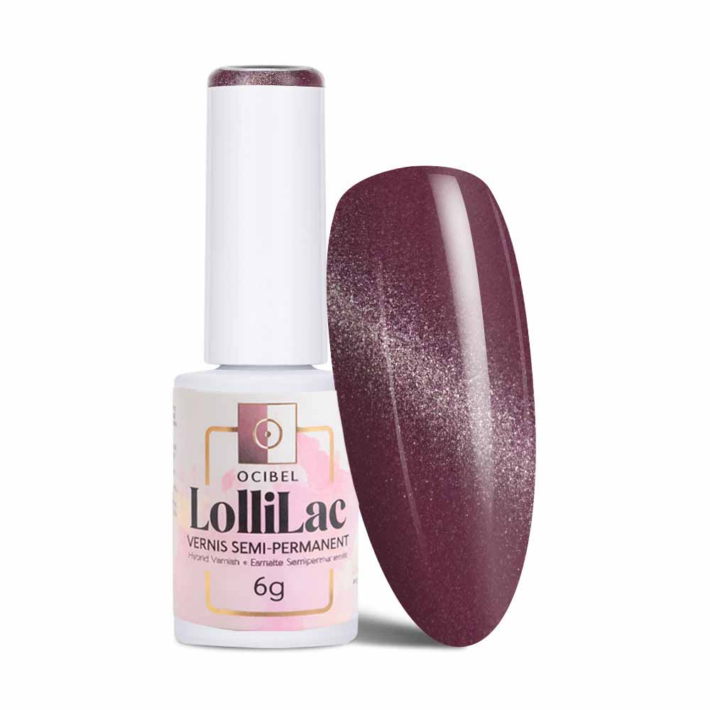 Vernis Semi Permanent UV / LED - Burgundy Shine 6g OCIBEL