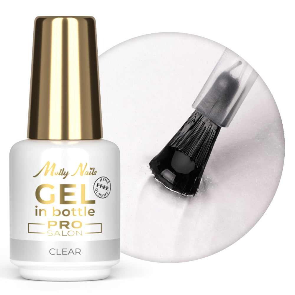 BIAB Builder in a Bottle – Gel de Construction Auto-Égalisant Clear Transparent – 15 ml / 15 g
