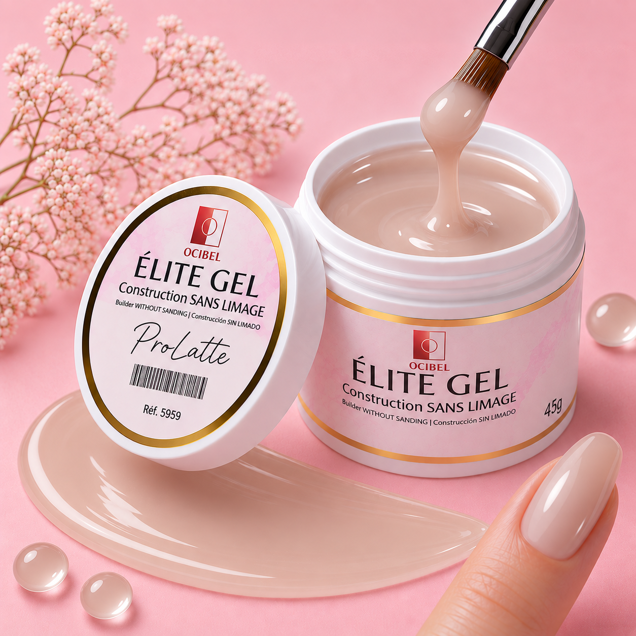 Élite - Gel Construction SANS LIMAGE 45g - Pro Latte