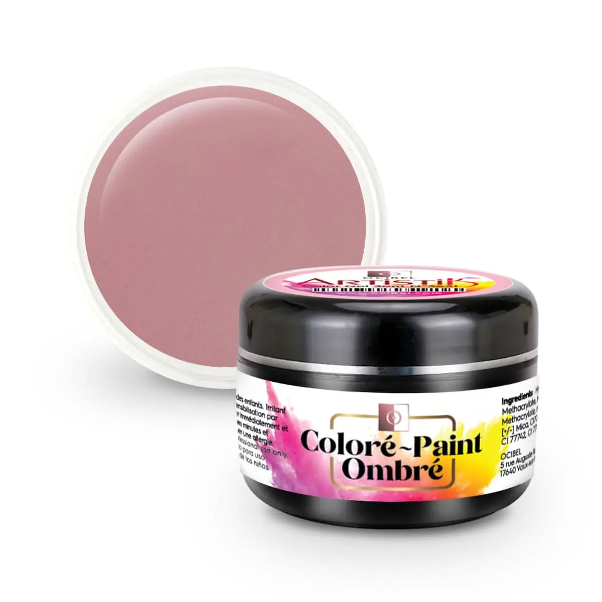 ArtistiK Color Gel 3en1 (couleur, ombré, paint) SANS HEMA / DI-HEMA UV / LED N°3633 - 5g OCIBEL