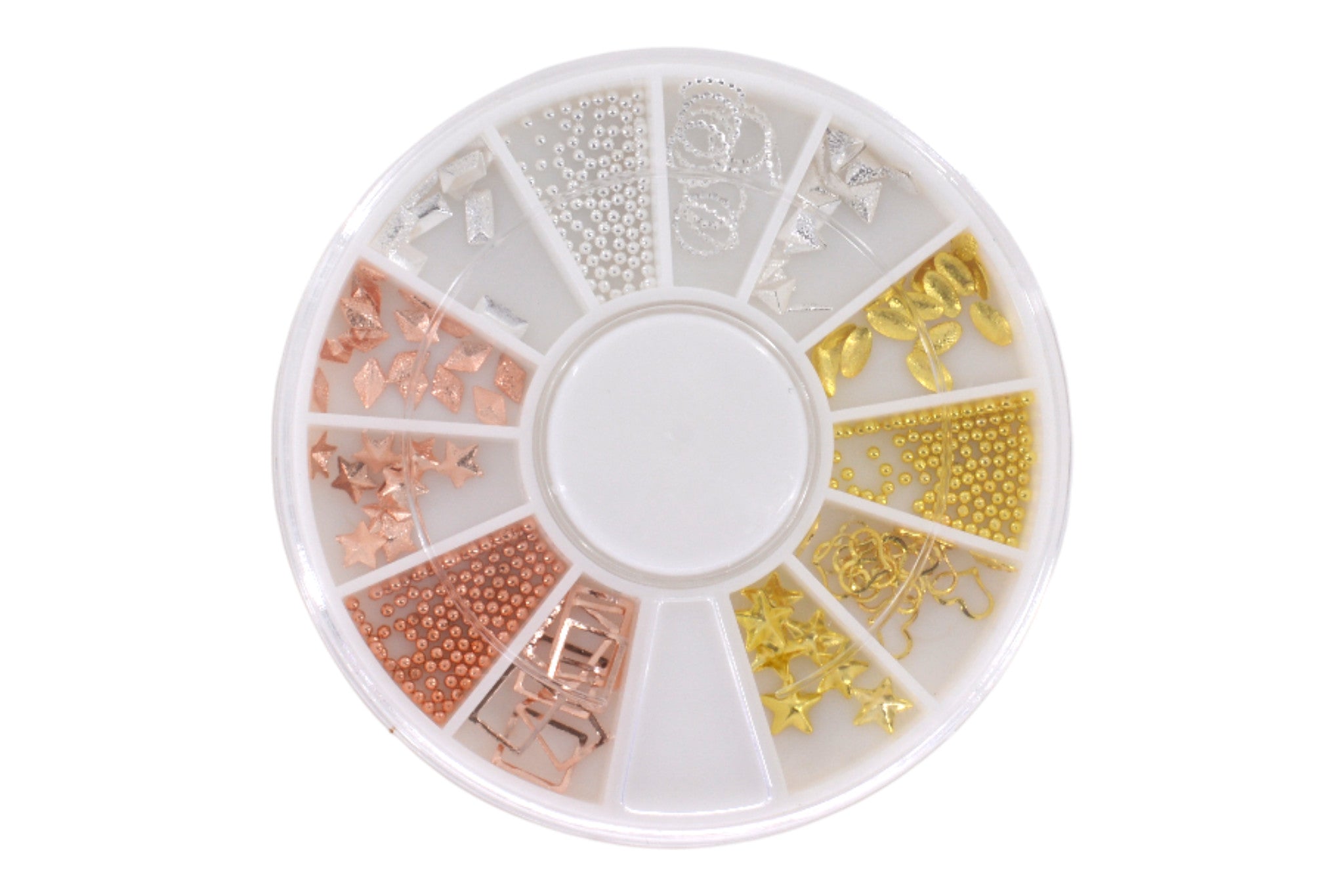 Carrousel Nail Art Déco Métal Etoile Cœur Rectangle Micro Bille OCIBEL