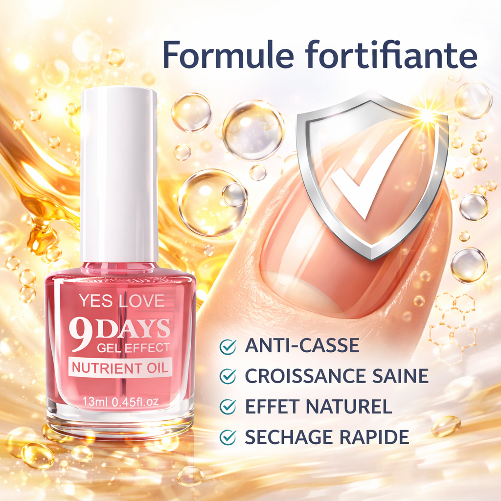 Durcisseur Ongles Fortifiant 13ml – Soin Nourrissant Anti-Casse Ongles Fragiles, Cassants et Dédoublés – Croissance Renforcée et Protection OCIBEL