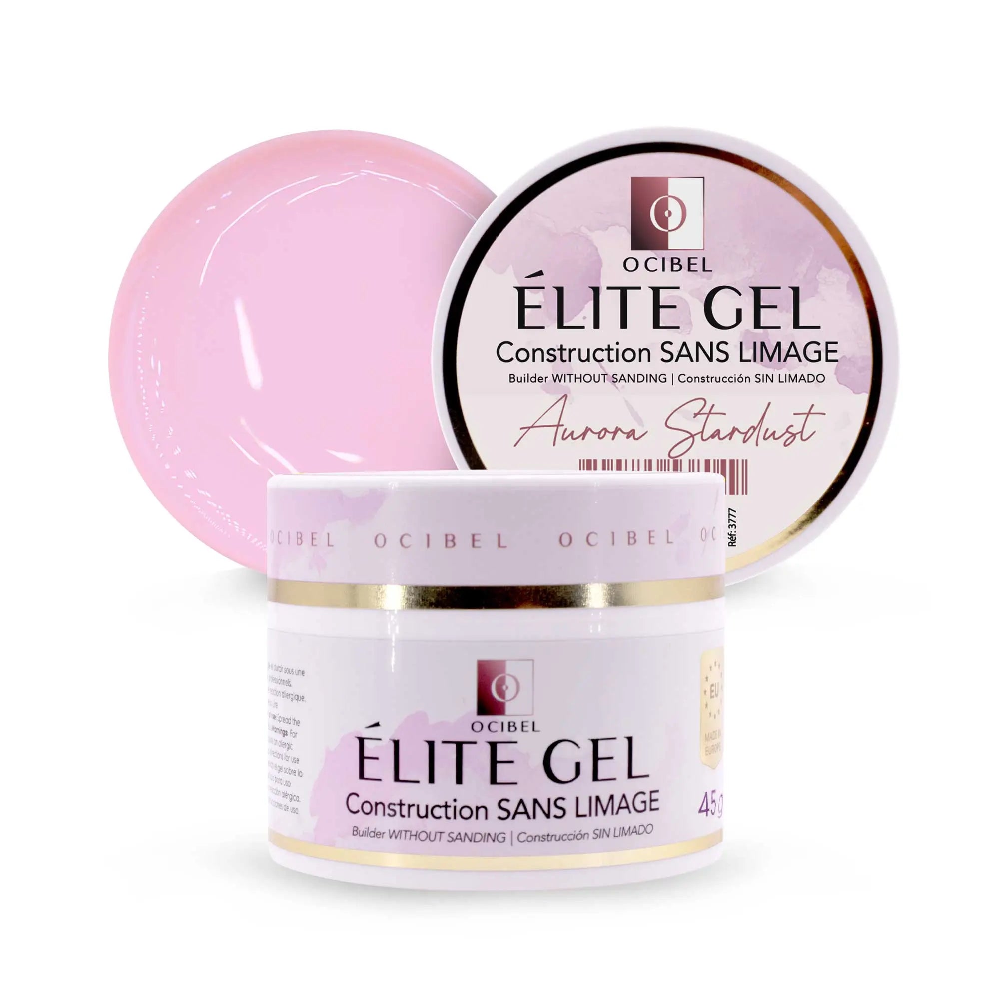 Élite - Gel Construction SANS LIMAGE 45g - Aurora Stardust OCIBEL
