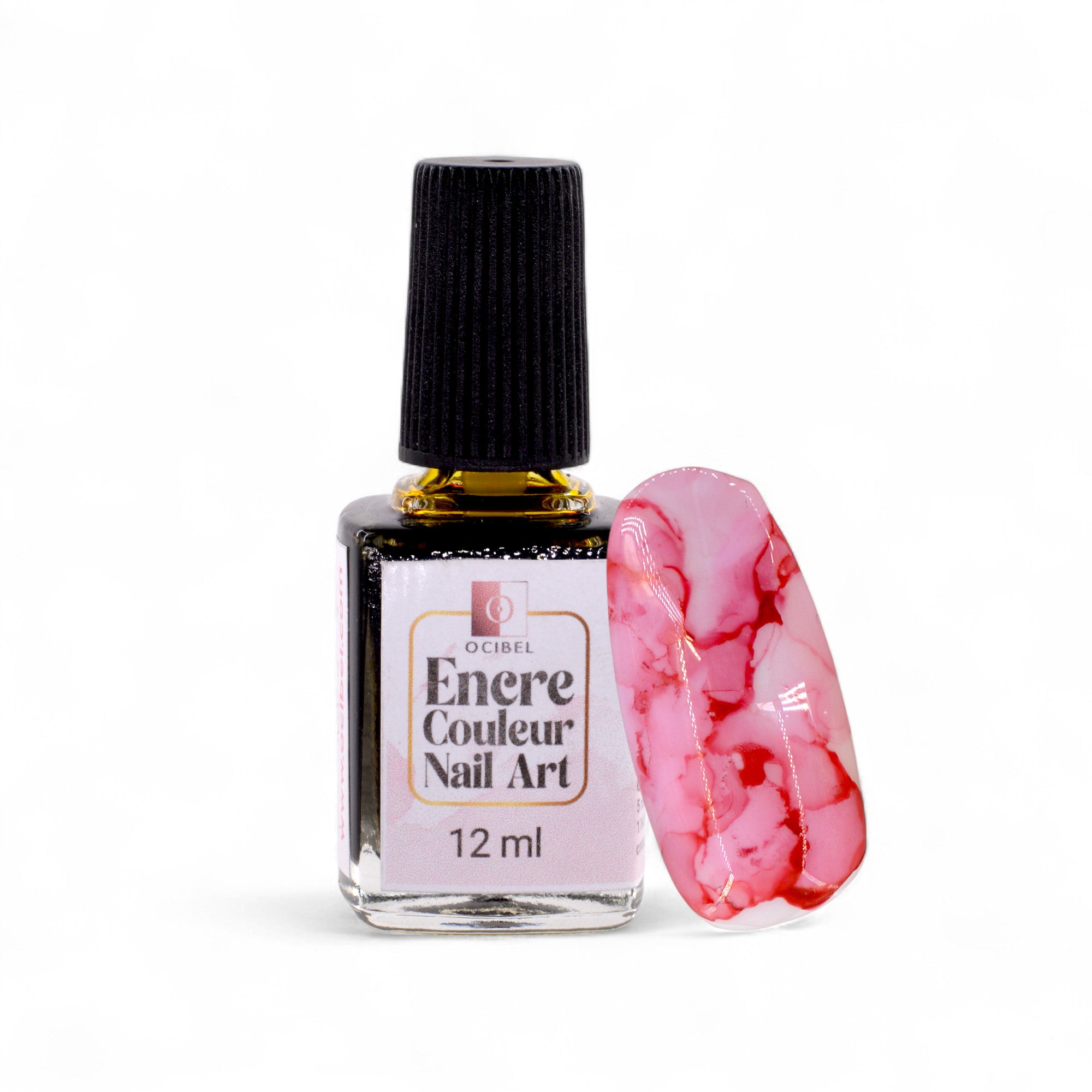 Encres Nail Art – Effets Marbrés & Créations Abstraites – Rose 12 ml OCIBEL