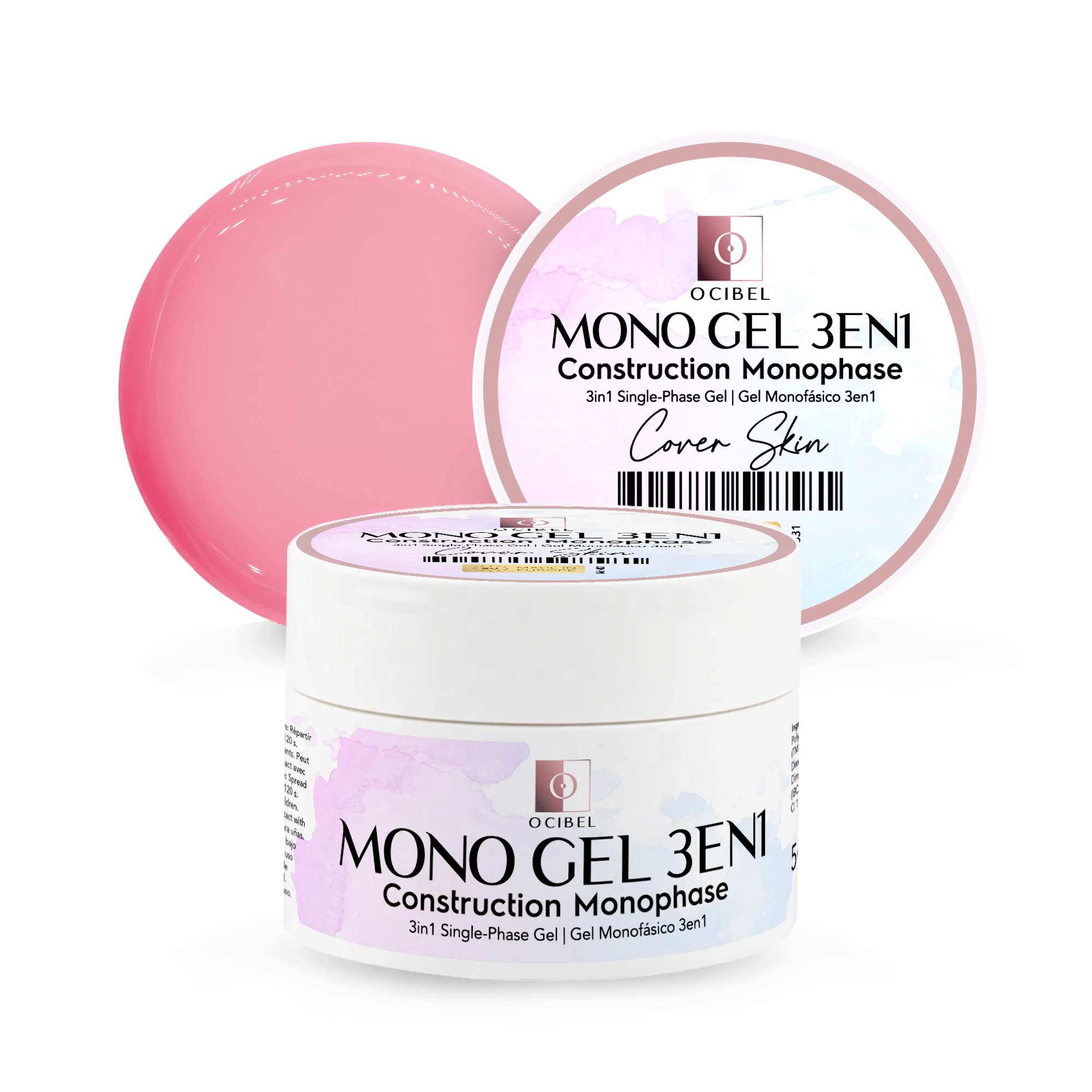 Gel Monophase 3en1 50g - Sans TPO - Sans HEMA - Cover Skin OCIBEL