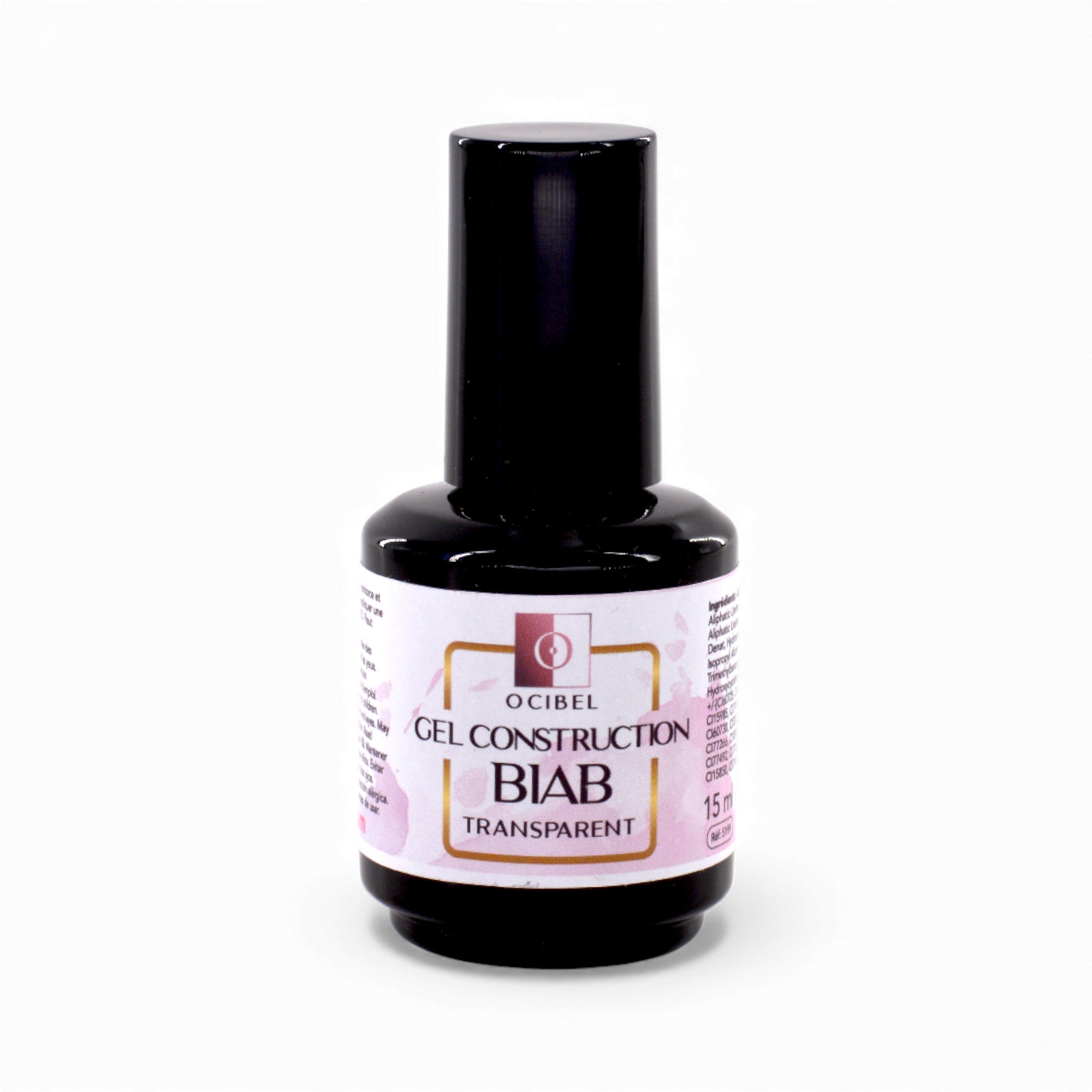 Gel de Construction BIAB (Builder in a Bottle) – Auto-nivelante – Clear Transparent - 15 ml OCIBEL