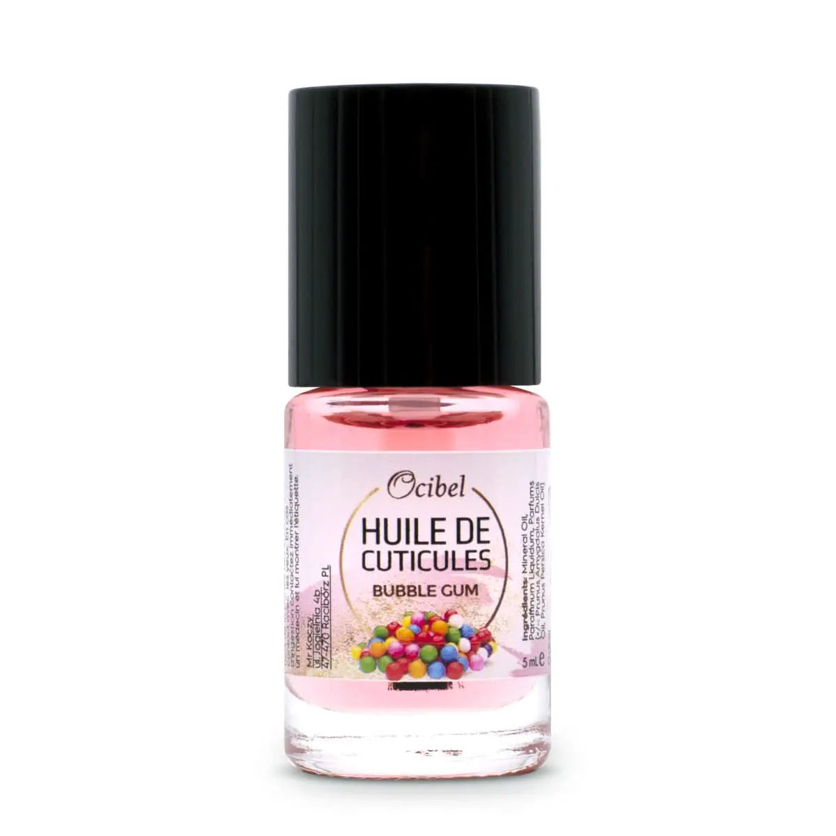 Huile de cuticule parfumée 'Bubble Gum' - 5 ml OCIBEL