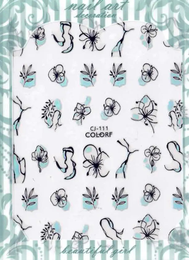 Planche Stickers Autocollant Motif OCIBEL