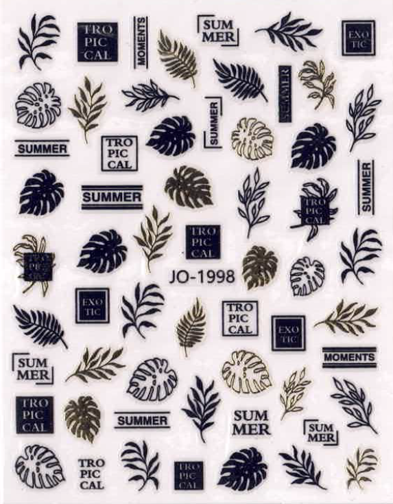 Planche Stickers Autocollant Plante OCIBEL