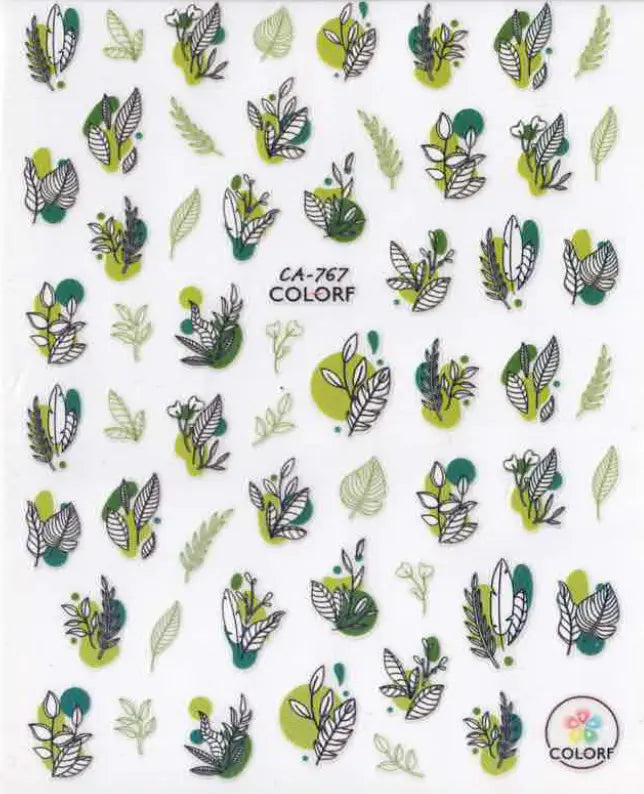 Planche Stickers Autocollant Plante OCIBEL