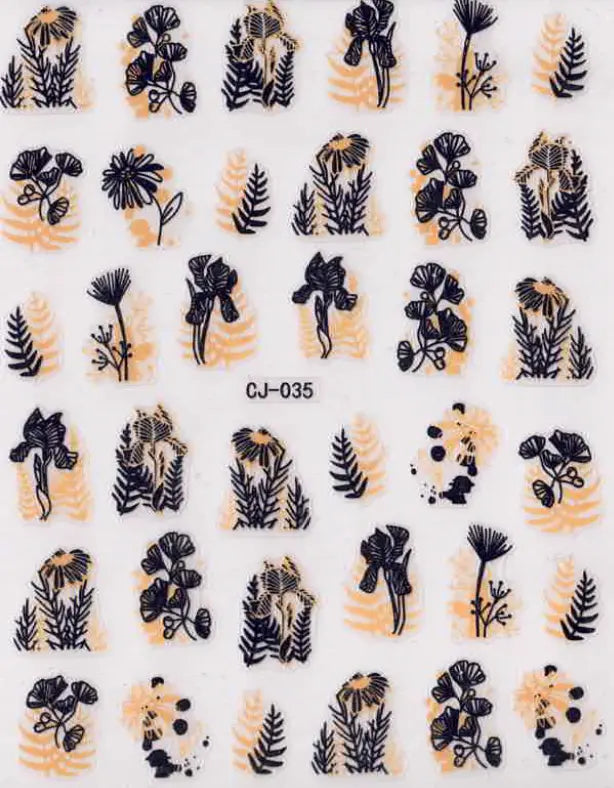 Planche Stickers Autocollant Plante OCIBEL