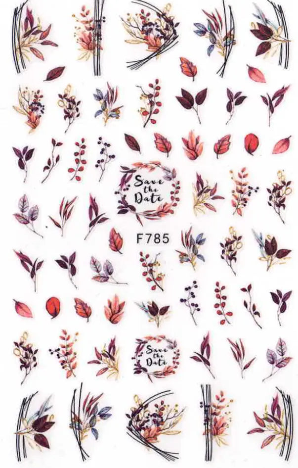 Planche Stickers Autocollant Plante OCIBEL