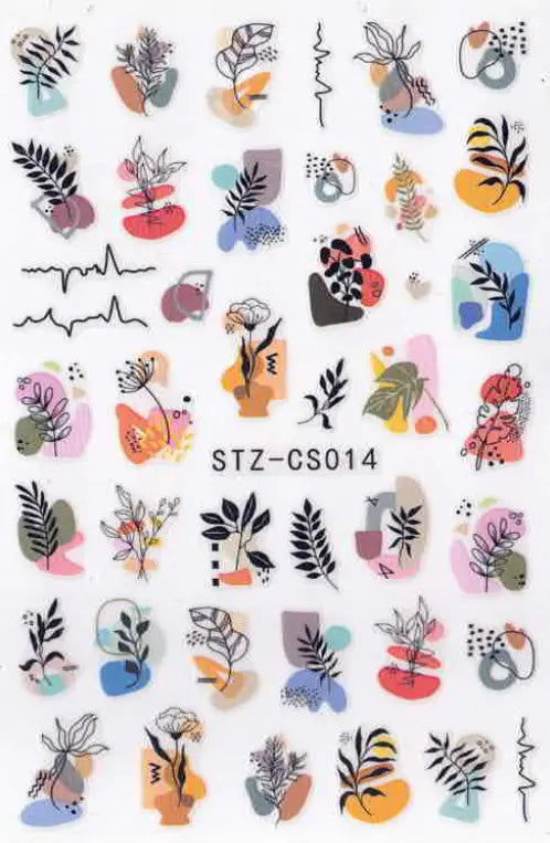 Planche Stickers Autocollant Plante OCIBEL