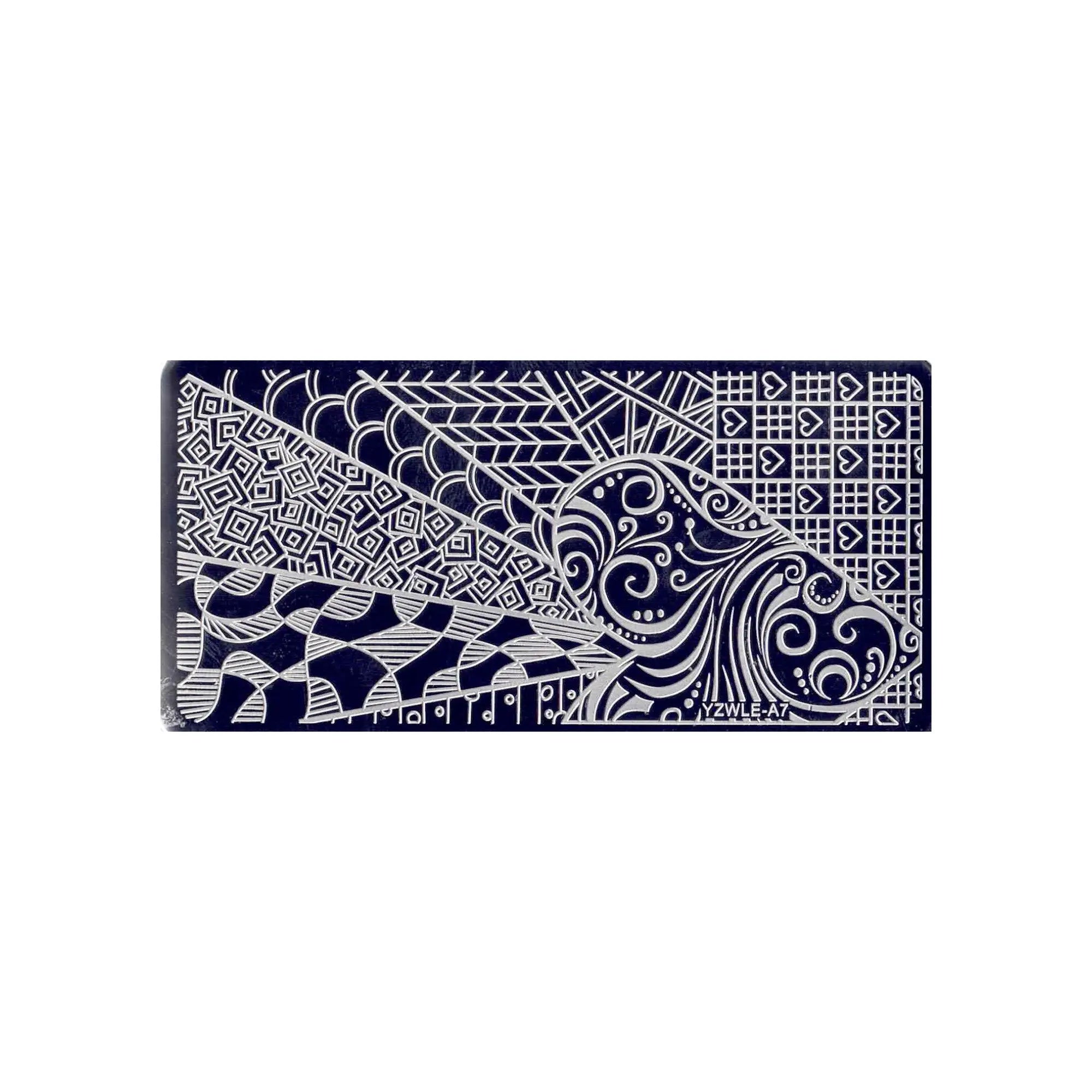 Plaque de Stamping pour Ongles Thème : Motif OCIBEL