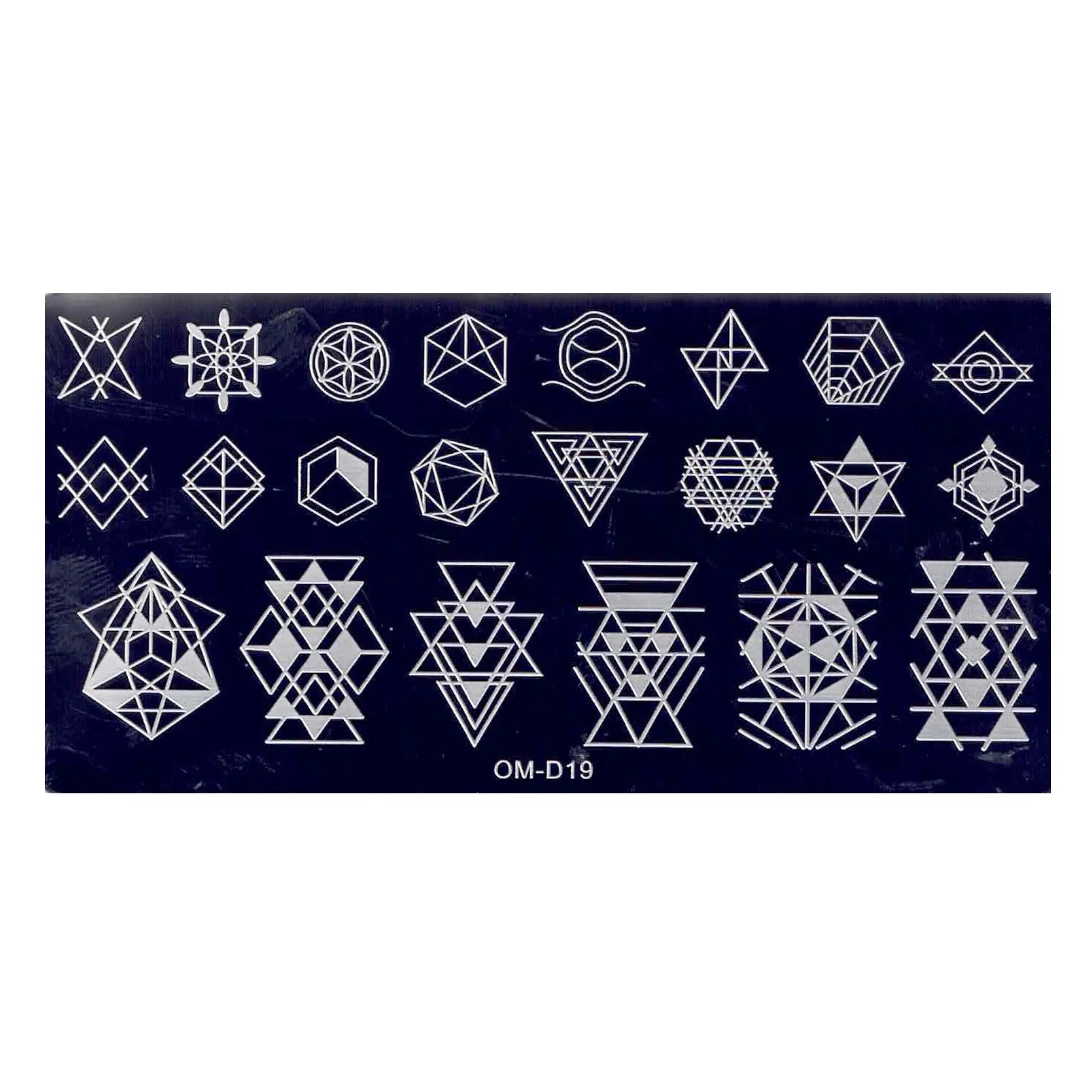 Plaque de Stamping pour Ongles Thème : Motif OCIBEL