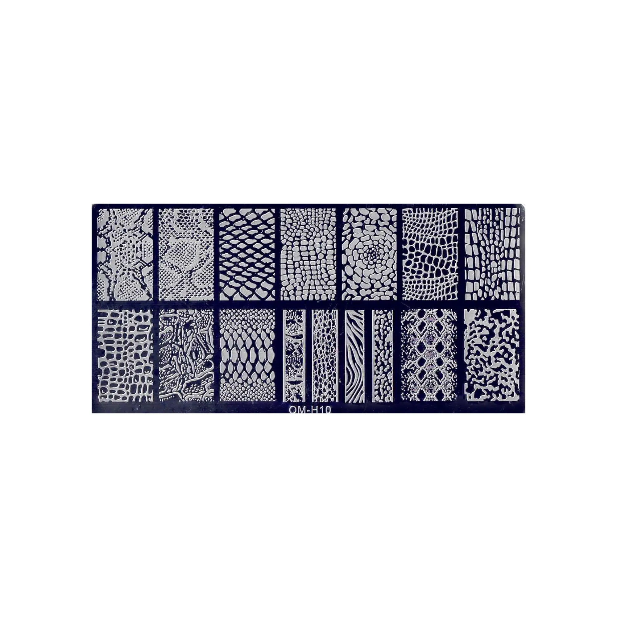 Plaque de Stamping pour Ongles Thème : Motif OCIBEL