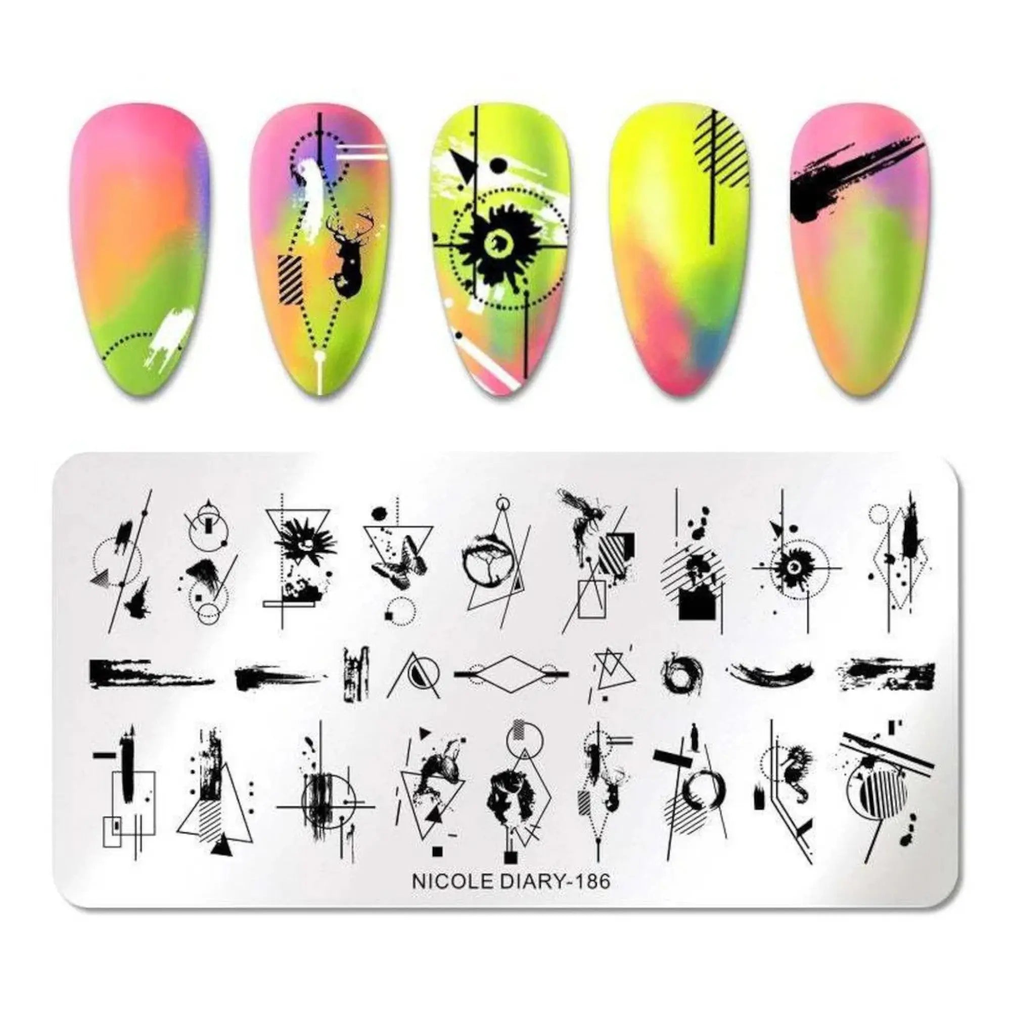 Plaque de Stamping pour Ongles Thème : Motif OCIBEL