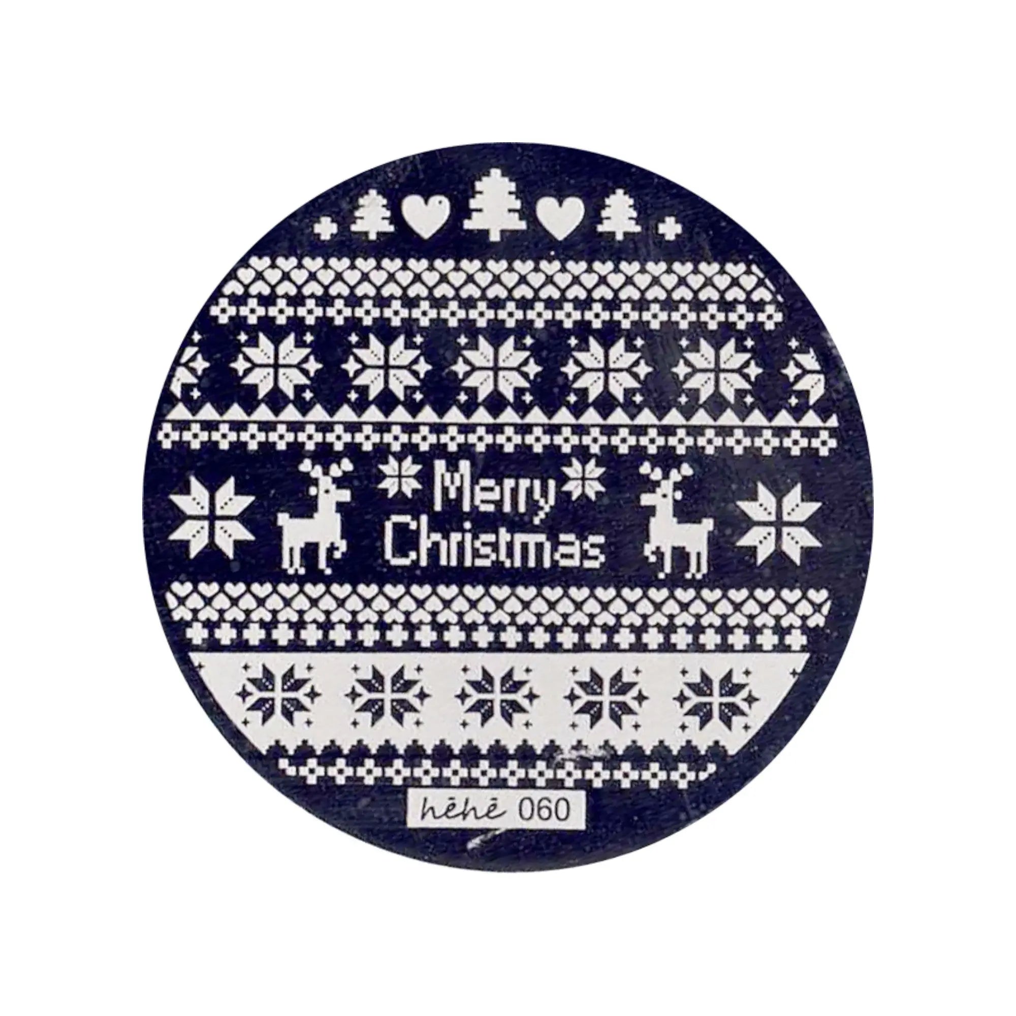 Plaque de Stamping pour Ongles Thème : Noël OCIBEL