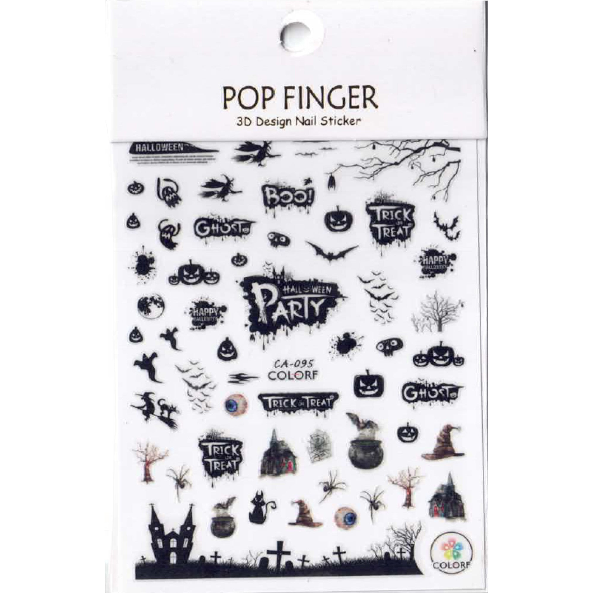 Stickers Halloween – Planches Effrayantes pour Nail Art 4 OCIBEL